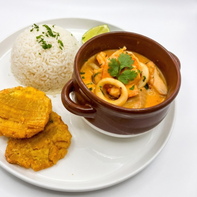 Encocado de Mariscos.